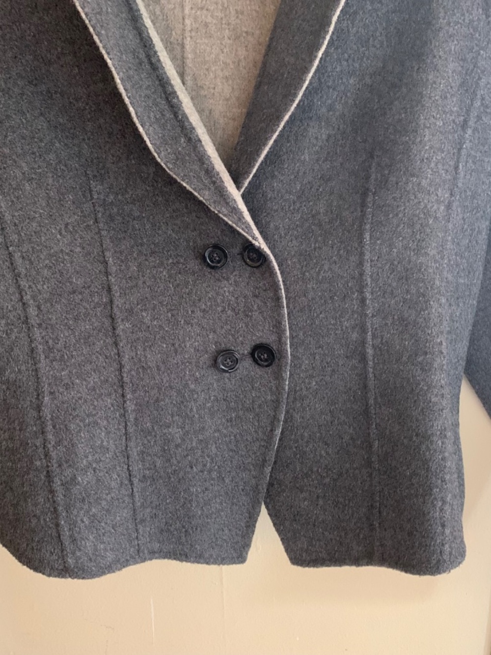 Reversible Boiled Wool Jacket Sweater (M-L) - Picture 10 of 13